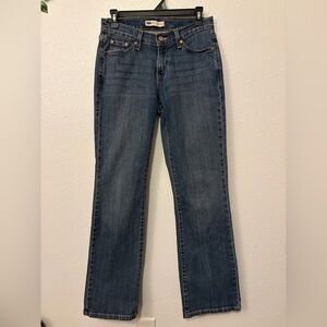 Levi's Women's Curvy Boot Cut Jeans in Classic Blue